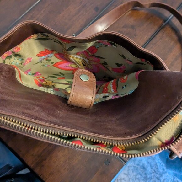 Brown Leather Crossbody Purse - Picture 5 of 6